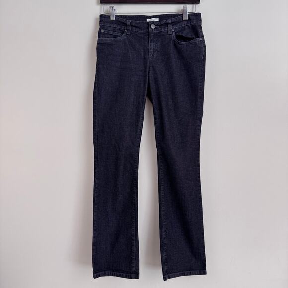 Eileen Fisher Jeans Women's Size 4 Petite Denim Black Straight Leg Stretch - Picture 1 of 12